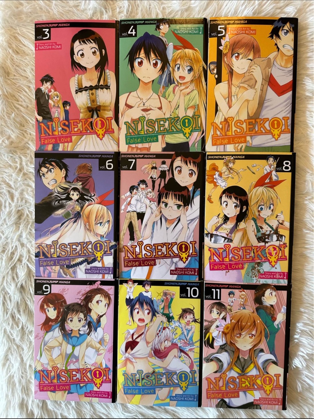 Nisekoi False Love Vol. 3-11 Manga Book Set